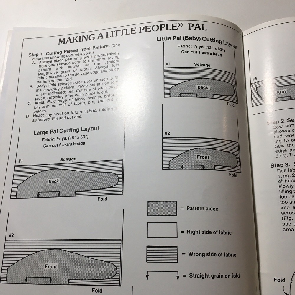 Xavier Roberts 1982 Little People Pals Cabbage Patch Pattern Book Plaid #7546