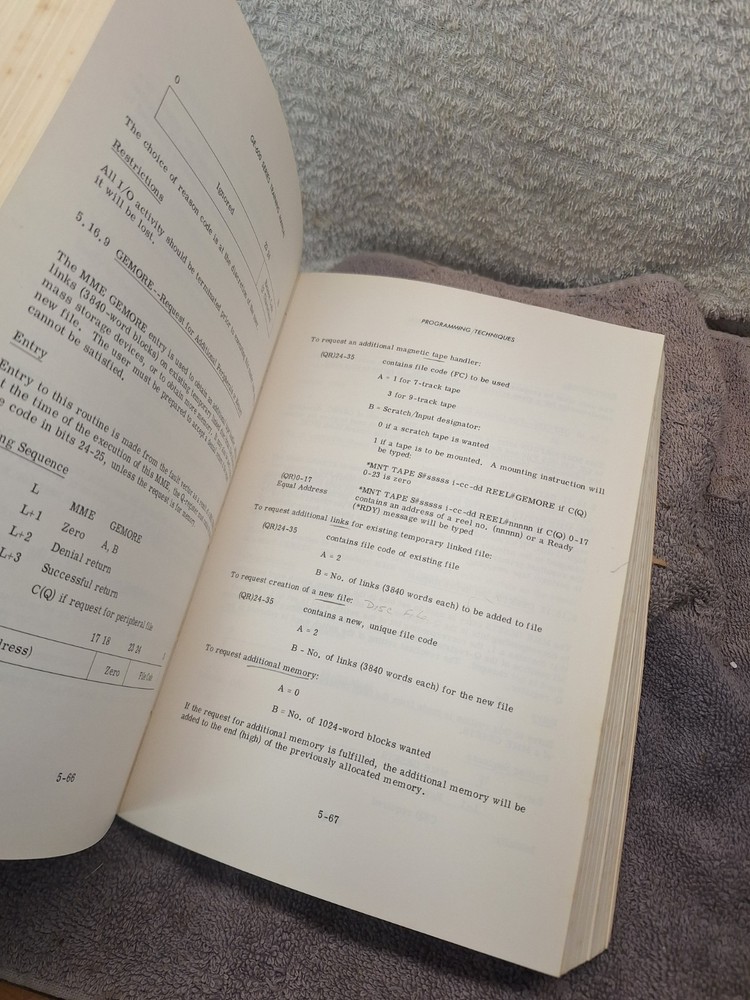 Vintage GE-600 Series GMAP Training Manual Program Language Book