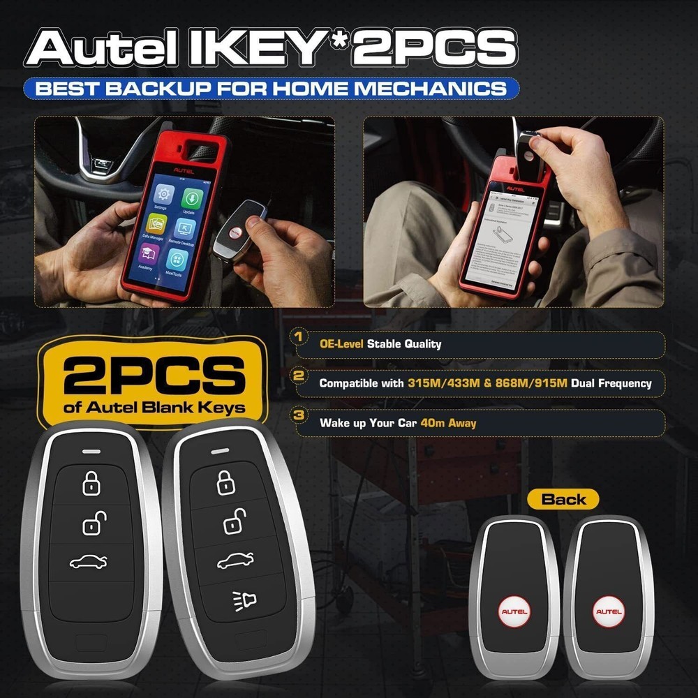 Autel MaxiIM KM100E Auto Key IMMO Mode Function Progarmming Tool Support AutoVIN
