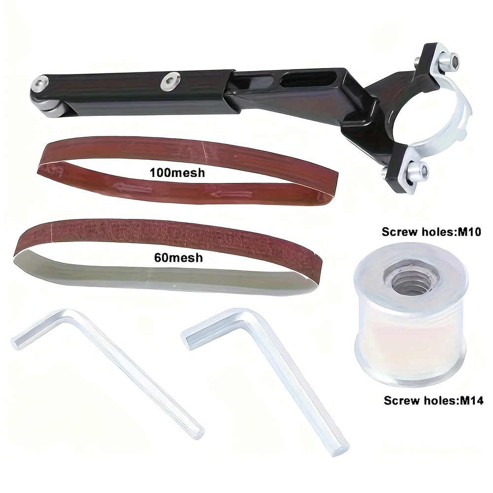 Belt Sander Conversion Adapter Unit For Angle Grinder Metal Wood Sanding Kit