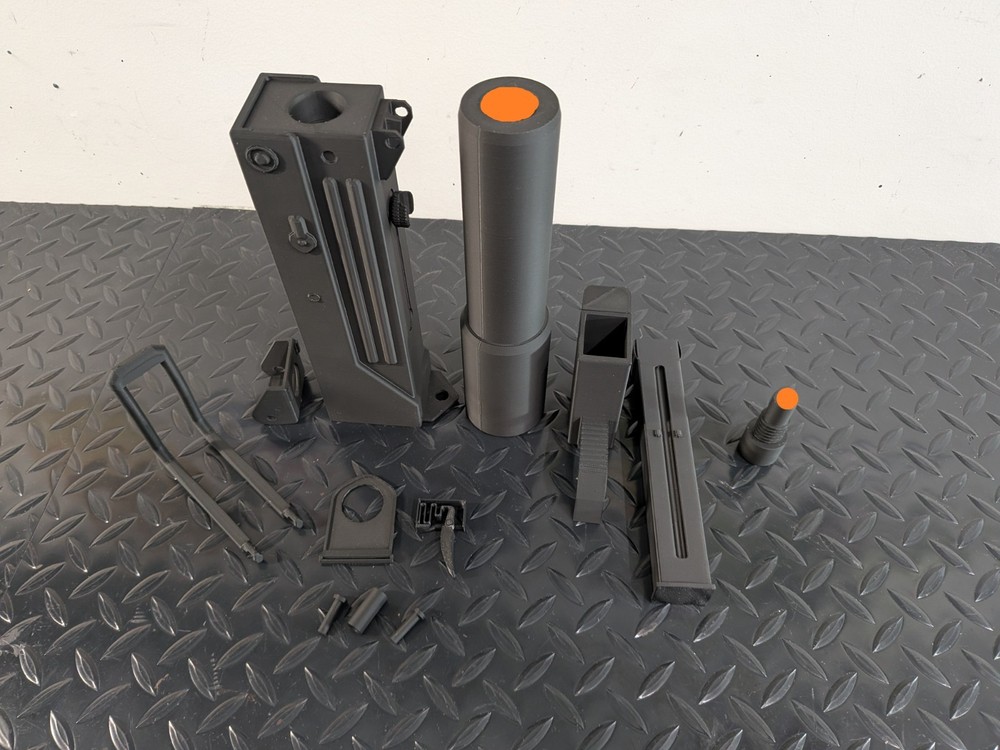 MAC-10 9mm Sub Machine Gun - 3D Printed Replica -DIY - Unpainted