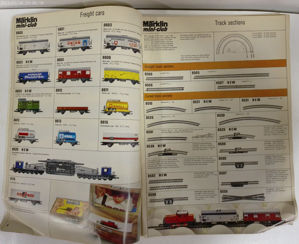 Vintage Marklin 1973 Catalog