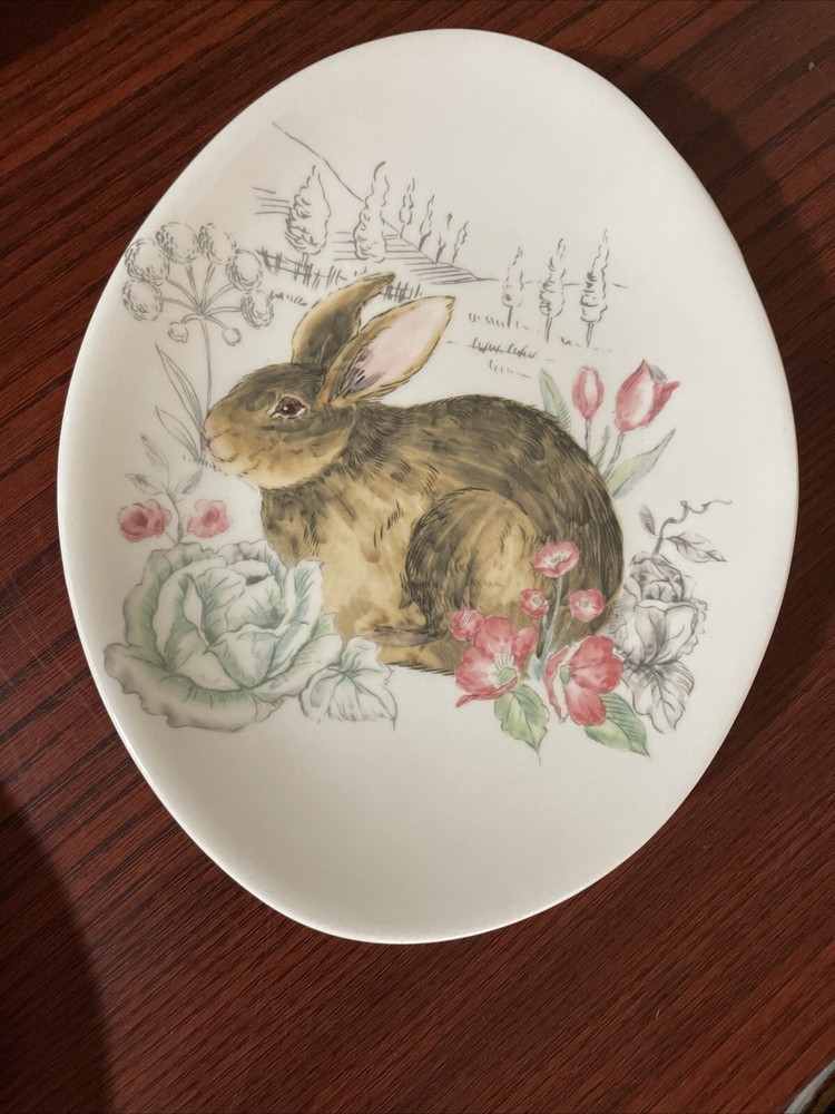 Maxcera Bunny Plate Spring Collection 6.75”x 5.5”
