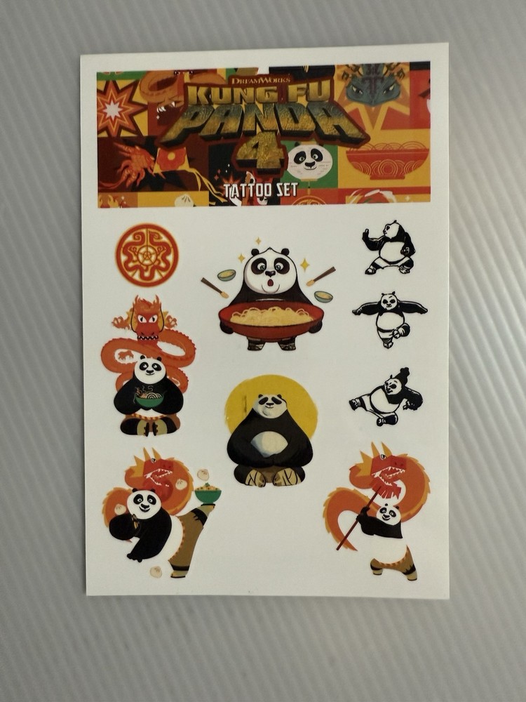 Kung Fu Panda 4 temporary tattoo