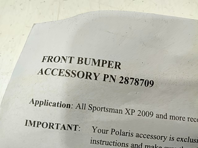 Front Bumber Accessory, Bracket Only - 2000 Polaris NOS