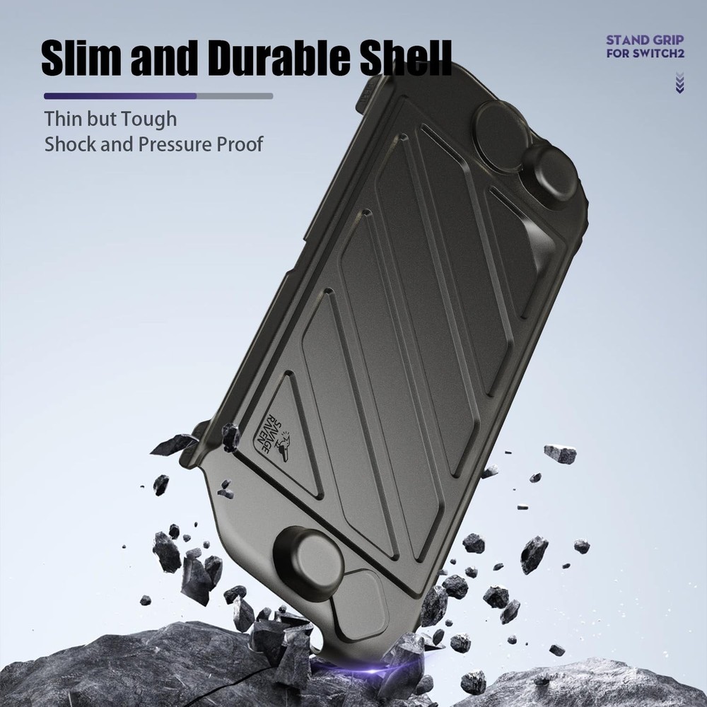 by Skull & Co. StandGrip Front Cover Bundle for Nintendo Switch 2: Protective...