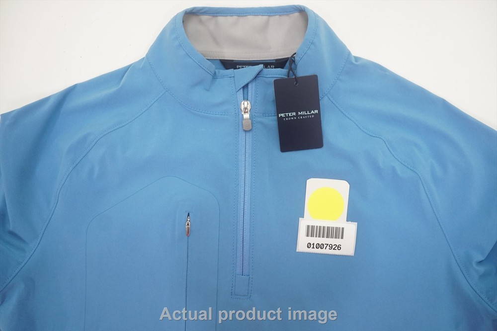 Peter Millar Flex Adapt Half-Zip Pullover Mens Medium BALTIC BLUE 746B 01007926