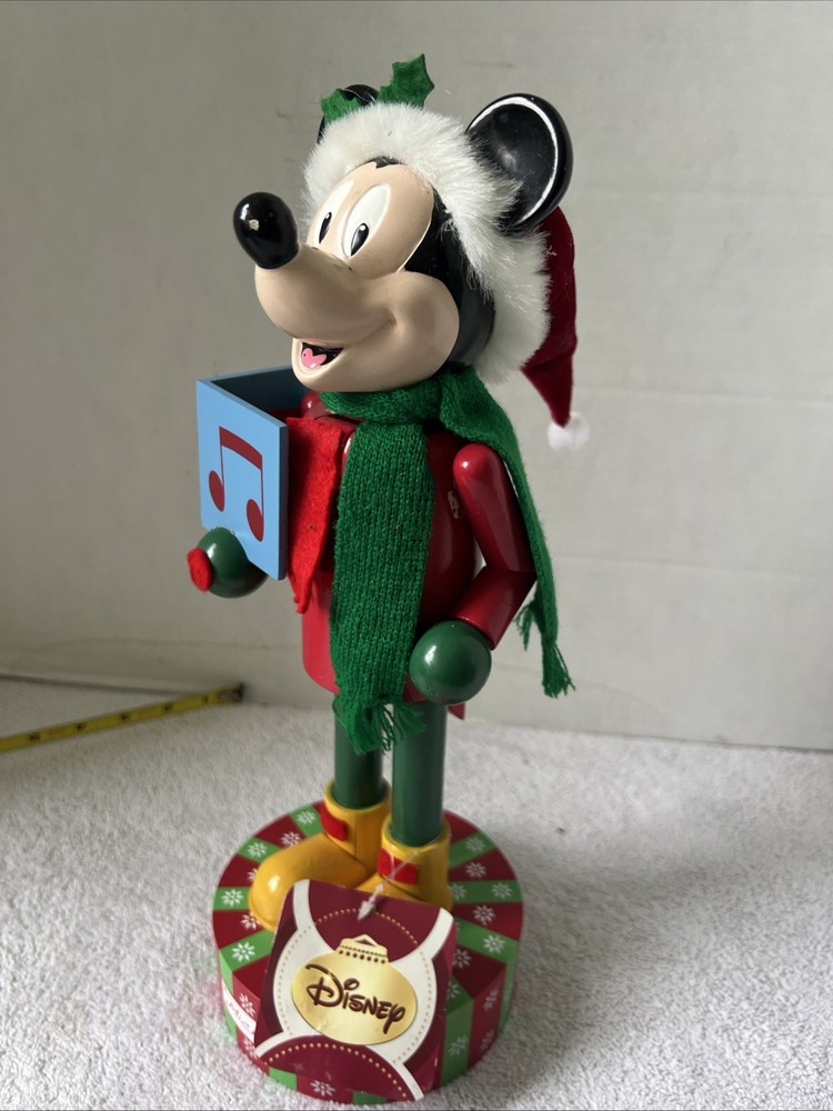 Disney’s Mickey Wood 13” Nut Cracker W/Tags