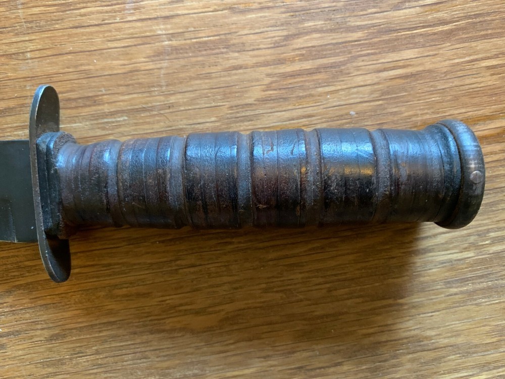 WWII Camillus USN Mark 2 with Leather Sheath