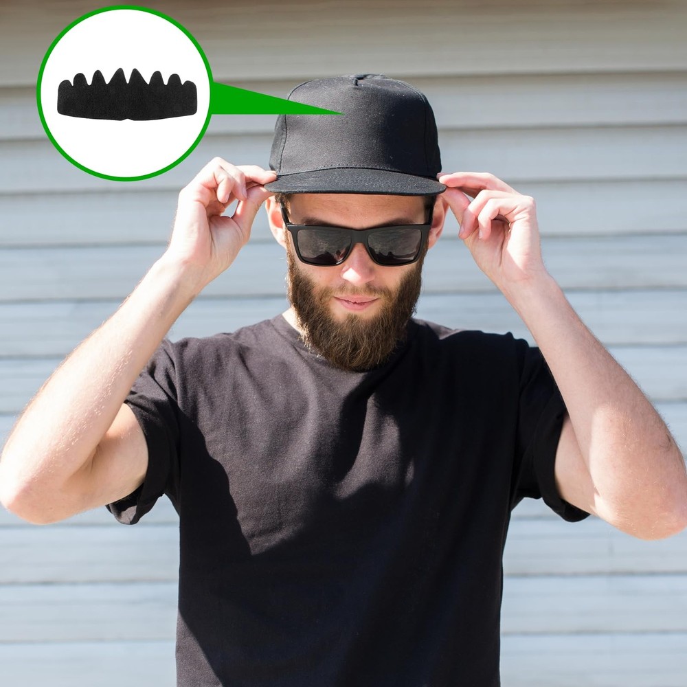 10 PCS Black Baseball Cap Inserts Flexible Washable Hat Shaper Inserts Sun Hat