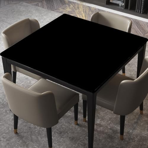 Square Table Cloth, Home Decorative Tablecloth with 24" x 24" (Square) Black