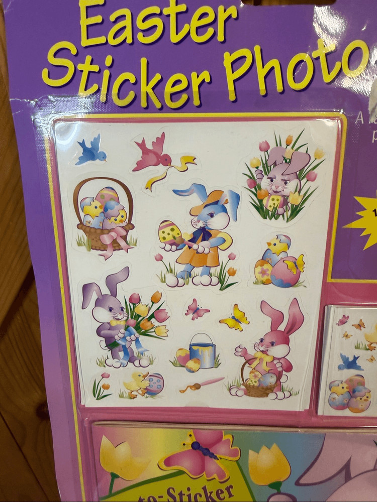 Vintage Stickers Easter Unlimited Easter Bunny Rabbit Sticker Pack (6573)