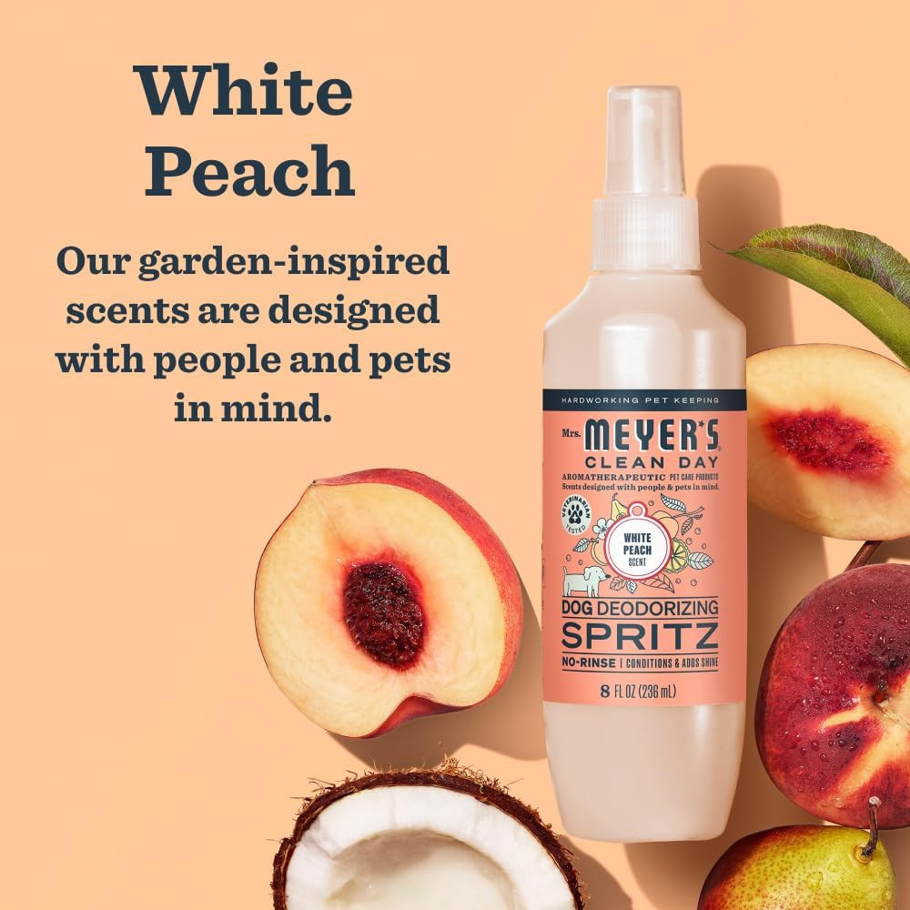 Clean Day Dog Deodorizing Spray, White Peach Scent, 8oz
