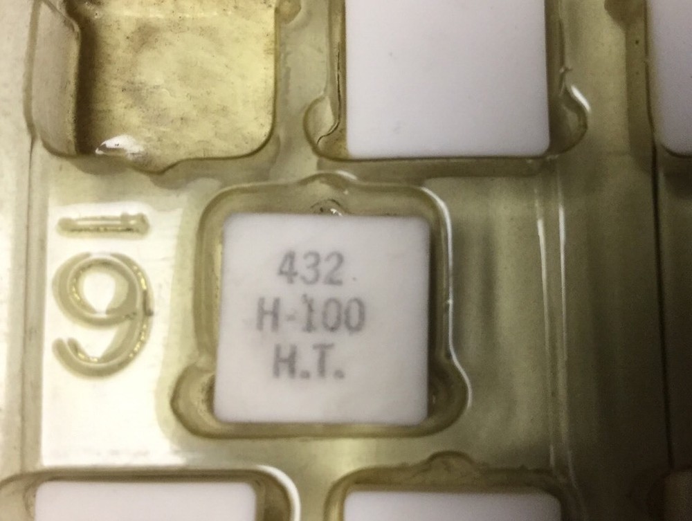 HTC 432 Inserts H-100. H.T.    7 Pieces