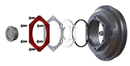 Valcrum ST-2875D - 2-7/8” Aluminum Hub Cap - Fits 6K-8K Dexter & Lippert Axles