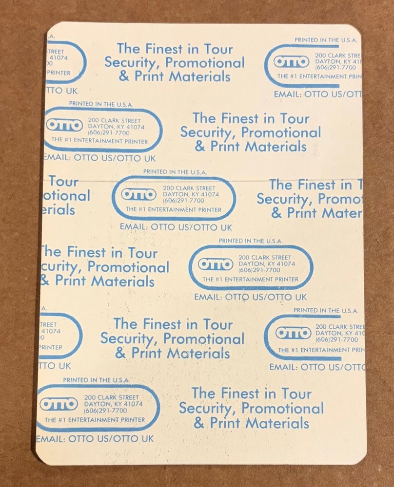 Sting - RARE working/crew sticky pass (yellow)