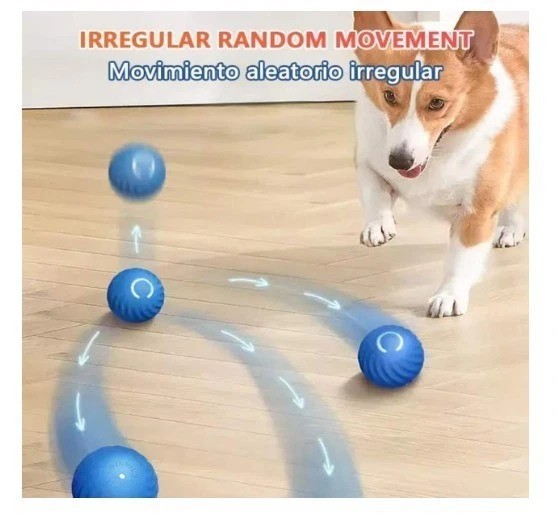 Smart Interactive Dog Toy Ball – USB Electronic Automatic Moving & Bouncing Pet.