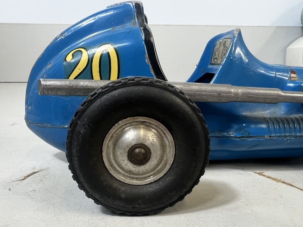Vintage Ray Cox Thimble Drome Champion Tether Car Blue #20 No Engine