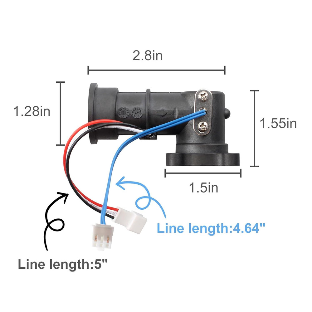 30008571A Flow Sensor Fits for Navien Tankless Water Heater NPE 240A(NG) Series