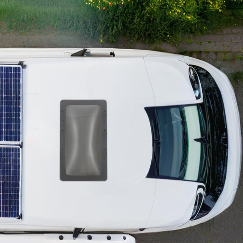 Black 18" x 34" RV Skylight Replacement Cover Camper RV Skylight Outer Cover