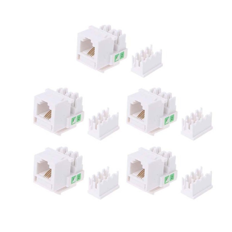 5Pcs Tool-free Telephone Module RJ11 CAT3 Voice Module Adapter Extender