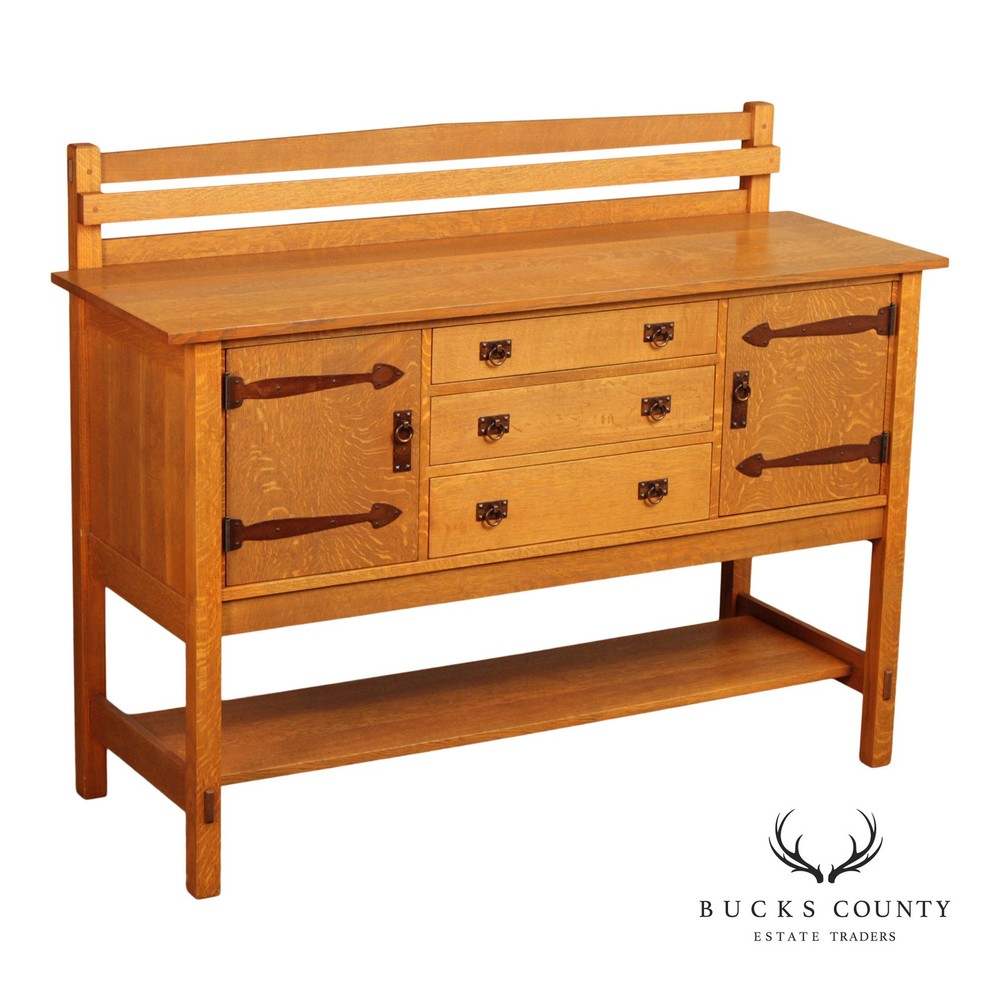 Warren Hile Studio Mission Oak Sideboard