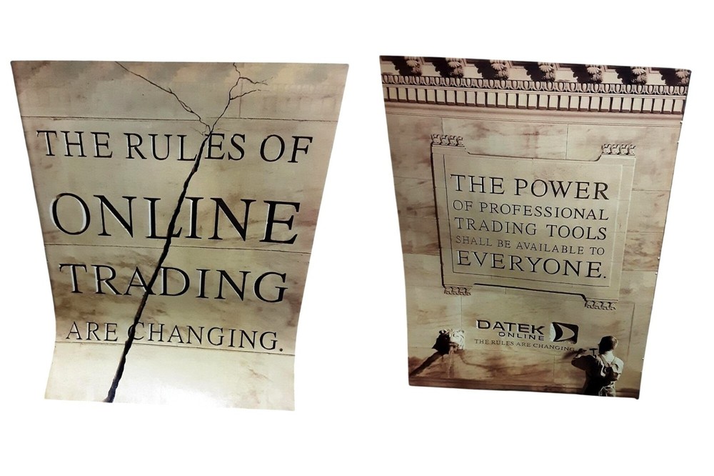 2000 DATEK Online Trading Rules Are Changing Dot-Com Print Ad