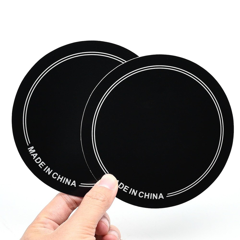 Single Pedal Patch 2PCS Black Self-Adhesive Drumhead Patch Protector for Kick...