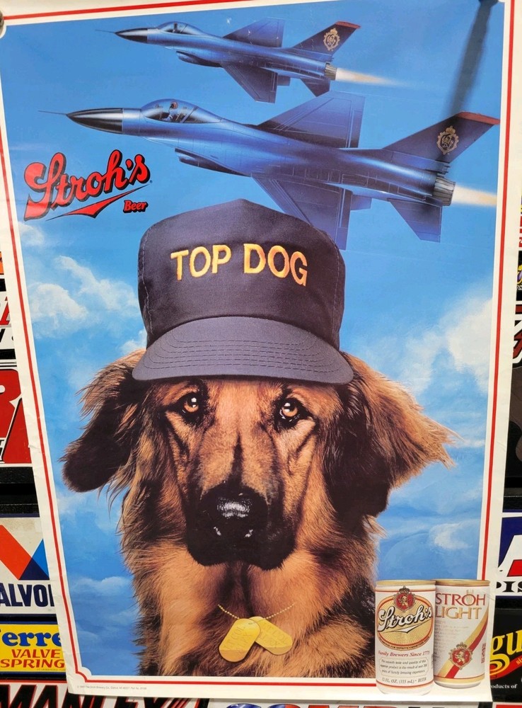 Stroh's Beer Post Print  - TOP GUN