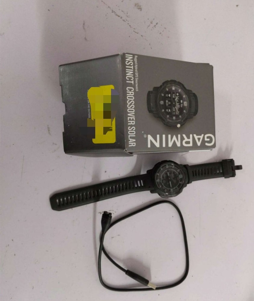 Garmin Instinct Crossover Solar GPS Smartwatch Graphite (Open-Box)