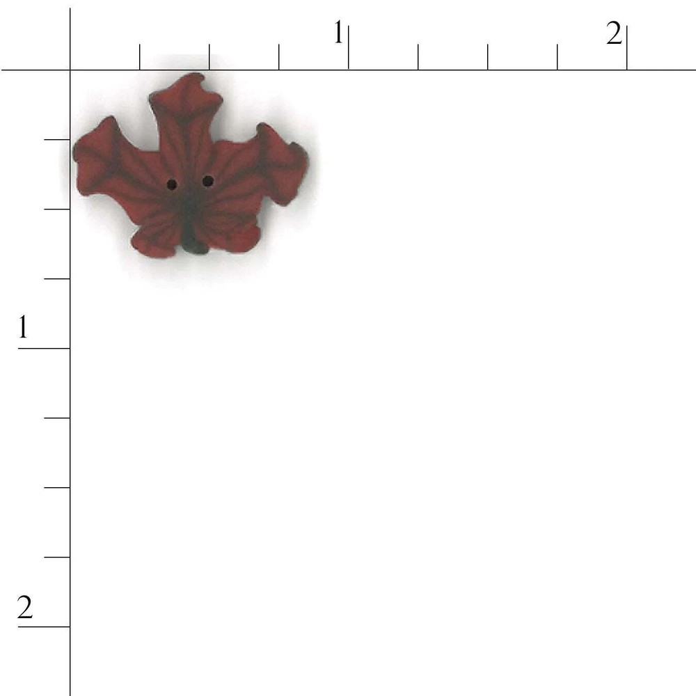 Red Maple Leaf Buttons by Just Another Button Company