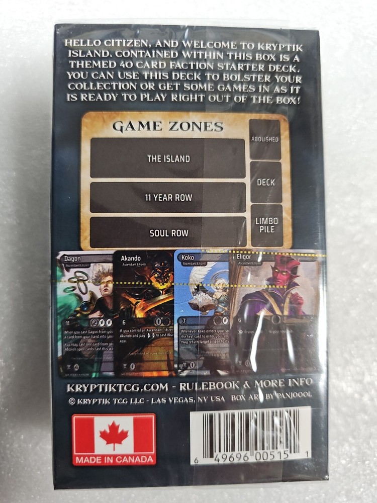 Kryptik TCG Genesis Wave 2 Ascendant Starter Deck Factory Sealed