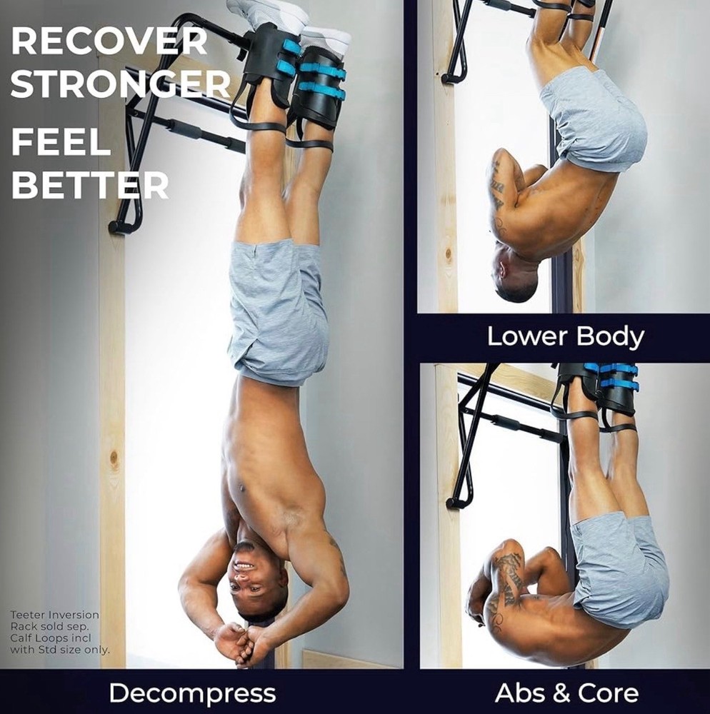 Teeter EZ-Up Gravity Boots for Inversion Decompression Stretching Back Pain XL