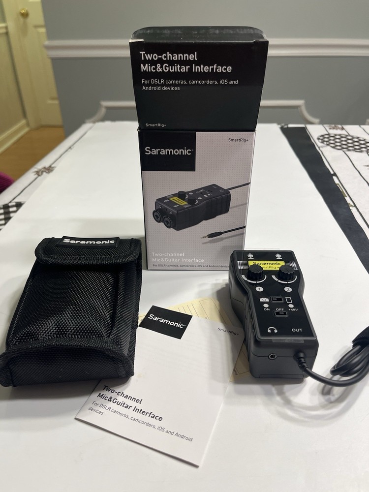 Saramonic SmartRig+ Two-Channel Mic Guitar Interface Recording IOS Android Test