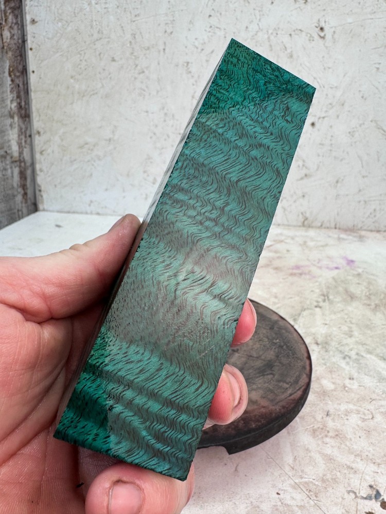 Stabilized Curly Mango Turning Blank or Knife Blank | SCM 750