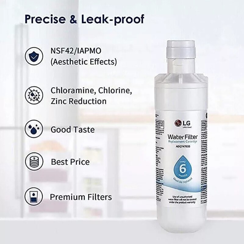 4Pack Replacement Fridge Refrigerator Ice Water Filter LG LT1000P ADQ747935