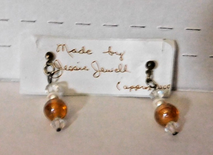 Handmade Beaded Dangle Earrings