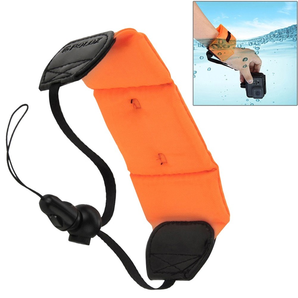 Camera Floating Wrist Strap Adjustable Wristband for Camera (Orange)
