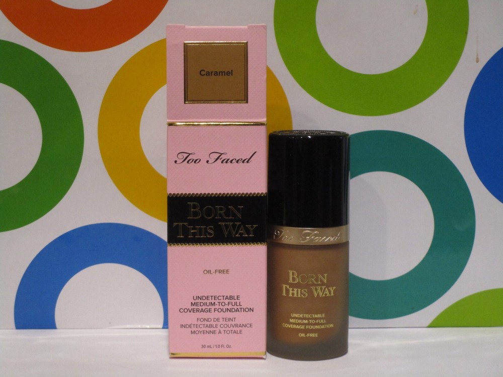 TOO FACED ~ BORN THIS WAY UNDETECTABLE COVERAGE FOUNDATION ~ CARAMEL ~ 1.0 OZ