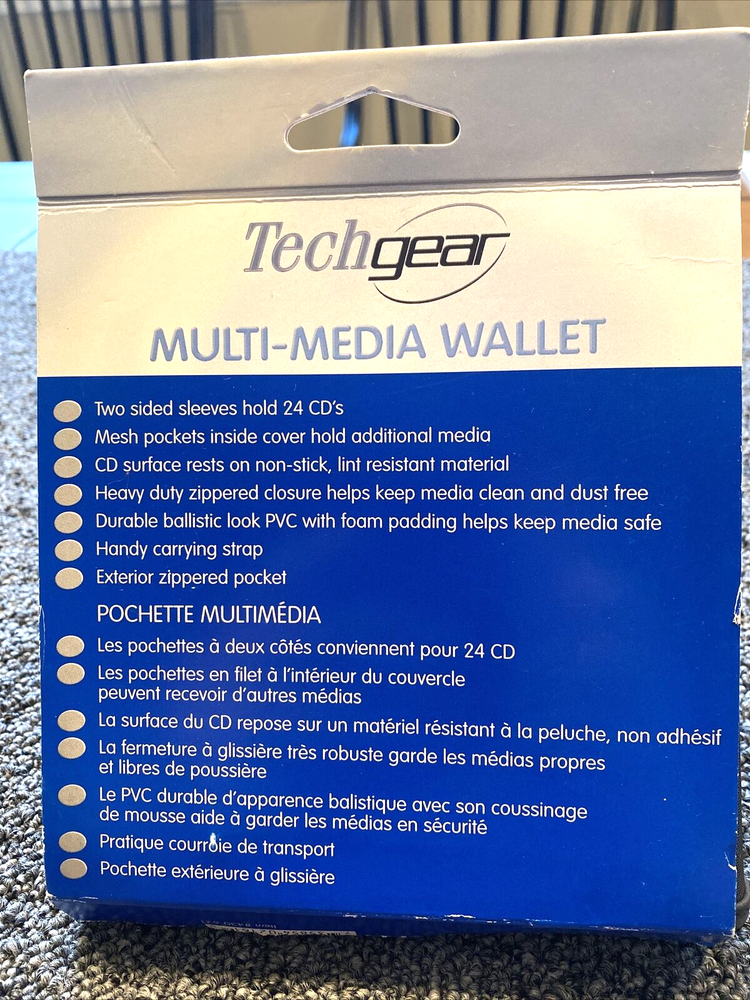 Tech Gear Multi Media 24 CD DVD Wallet NEW UNUSED