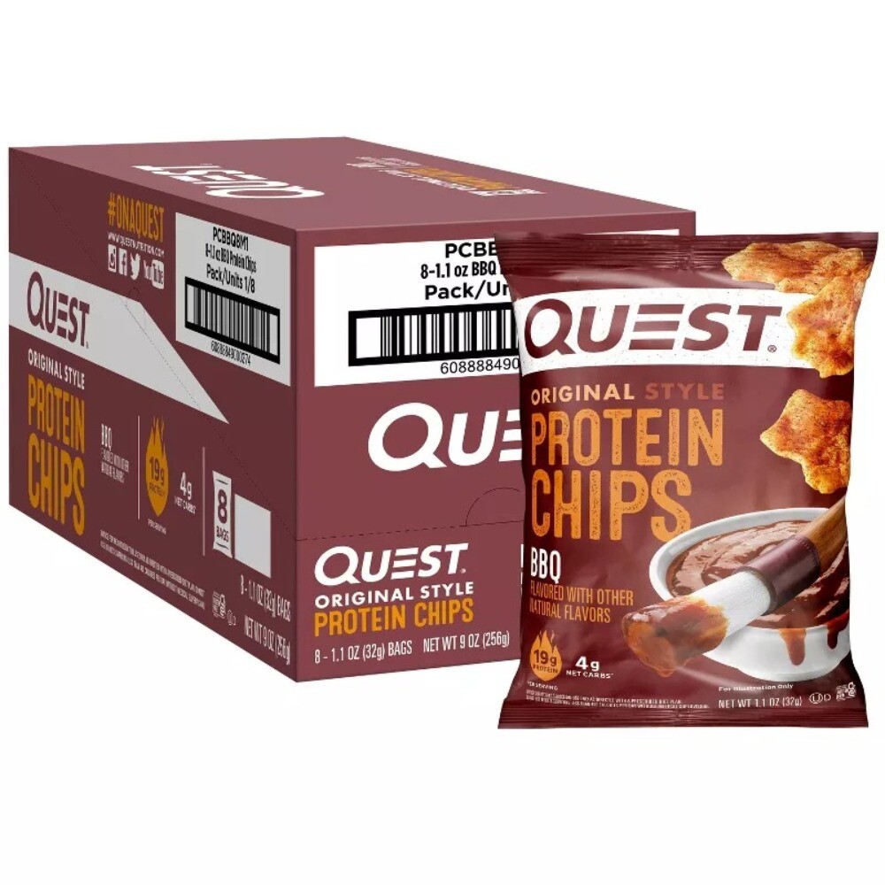 Quest Nutrition Protein Chips - BBQ Bag Capacity 8ct