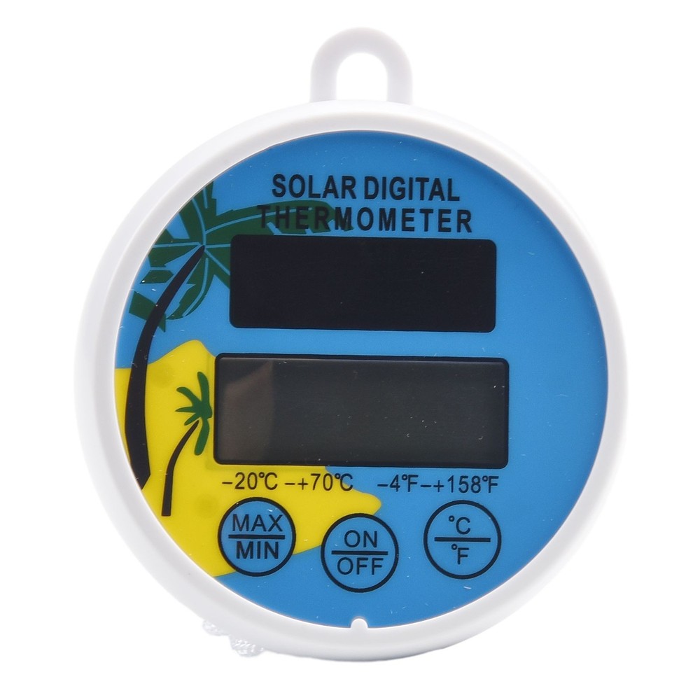 Digital Solar Powered Floating Pool Thermometer with Dual Scale Readings