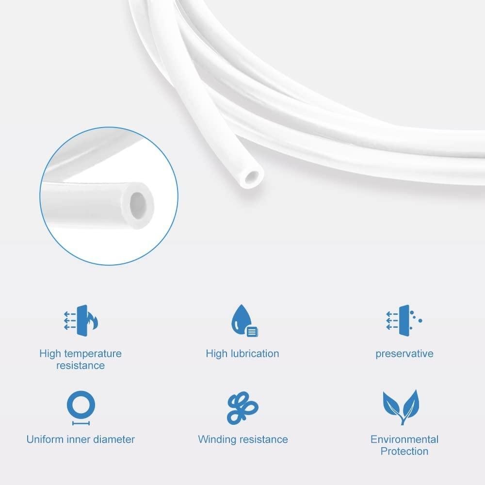 Official Creality 3d Printer Bowden Tube 1m, Ptfe 1 Meter, White
