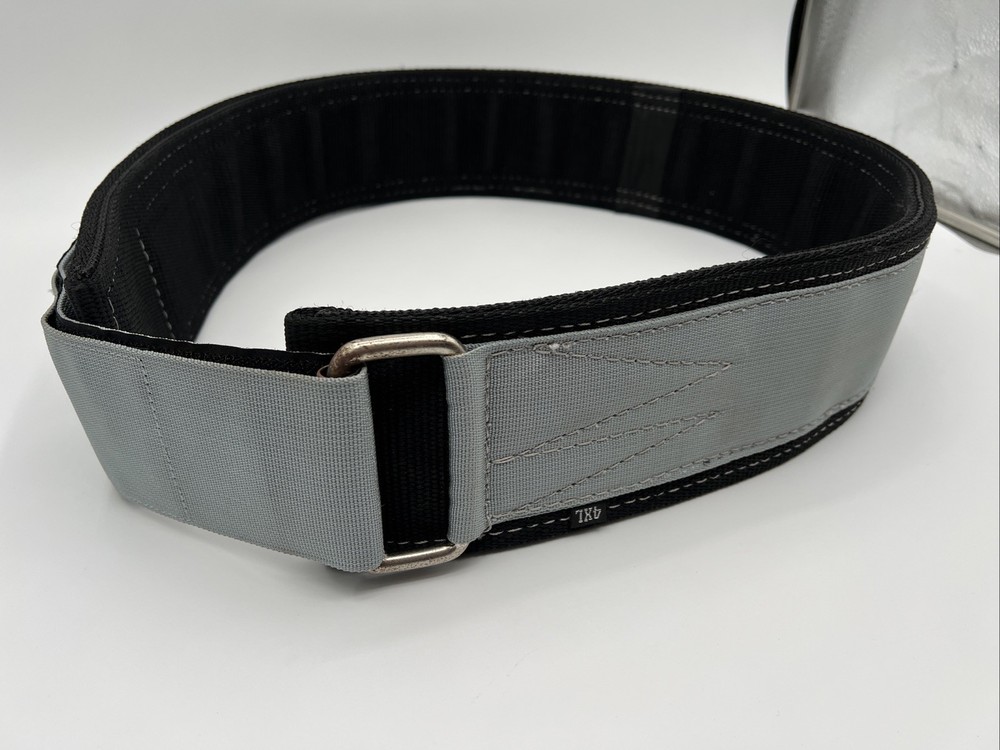 Evolution Athletics Weightlifting Belt Size 4XL Black Gray