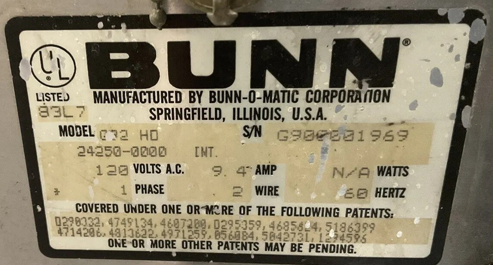 Used Bunn Dual Coffee Grinder