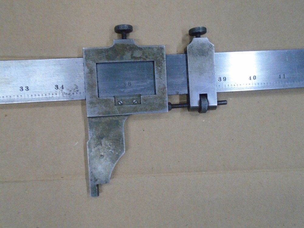 Vg Used Starrett , 72” Vernier Caliper Inside & Outside Reading