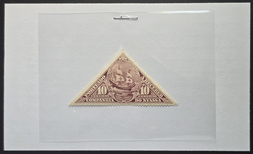 Nyassa - 1901 Scott J10 Sailing Ship Postage Due Triangular - Stamp