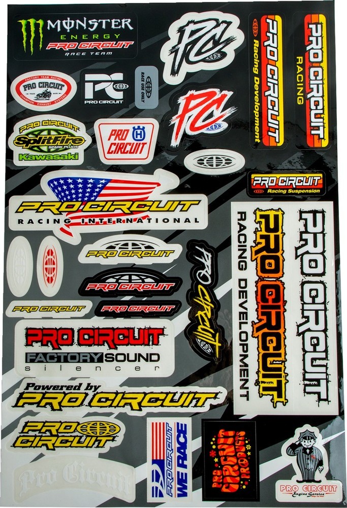 PRO CIRCUIT DC22DLX Deluxe Decal Sheet