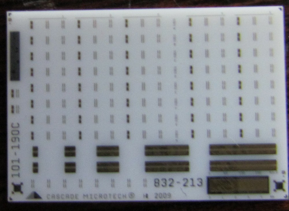 Wright Microtech Standard Impedance Contact Substrate P/N 101-190