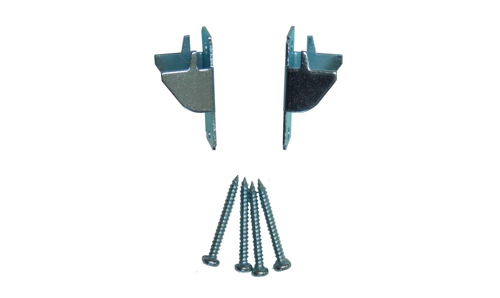 KIRSCH Lockseam DOUBLE CURTAIN ROD BRACKETS with Screws (1-Pair)